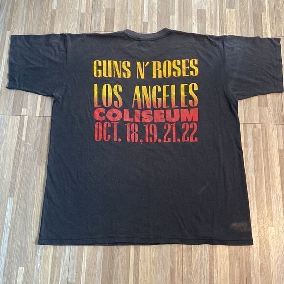 Vintage guns and roses stoned in LA Mens size XL vintage band t shirt  80s - Picture 11 of 11